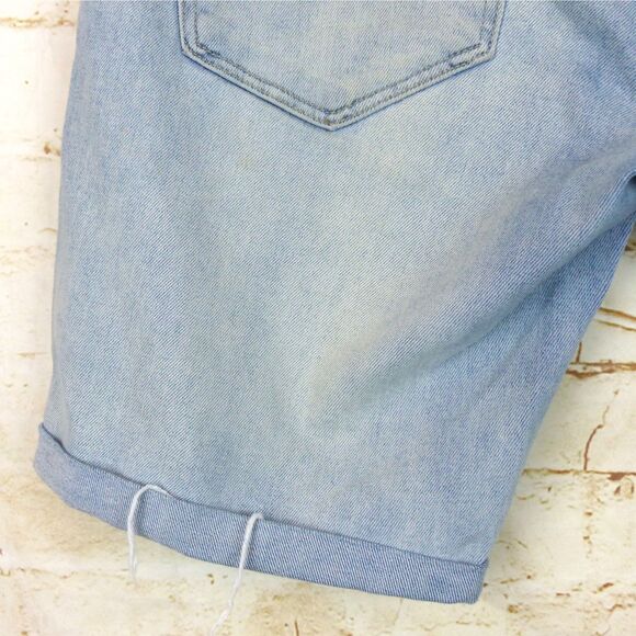 Neuw Ray Denim Shorts Mens 30 Light Blue Axis 30X8.5 Rolled Cuff Grunge Summer - Picture 10 of 15